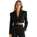 Balmain Women Blazer Short Black