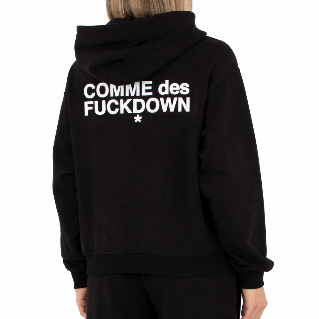 Comme Des Fuckdown Women Sweatshirt Hooded Black