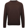 Malo Men Crew Neck Cashmere Moro Sweaters Brown