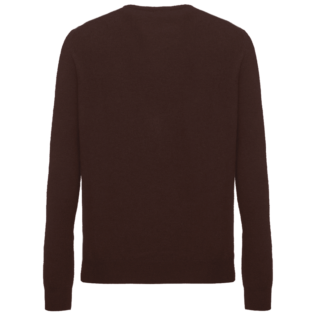 Malo Men Crew Neck Cashmere Moro Sweaters Brown