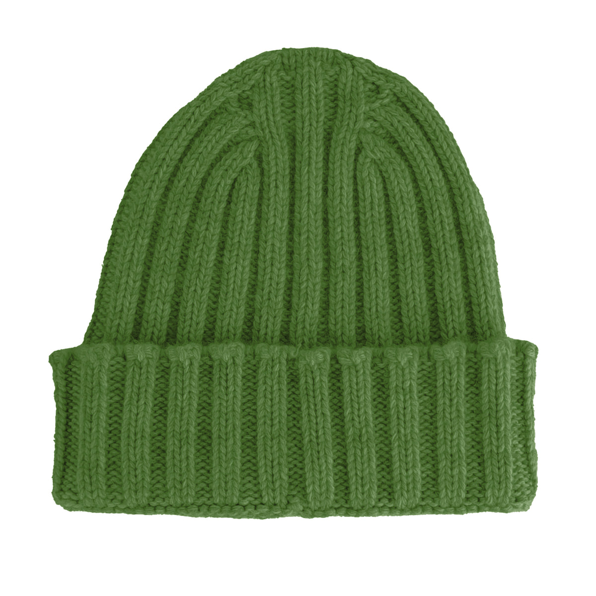 100% Cashmere Unisex Beanie Cashmere Green