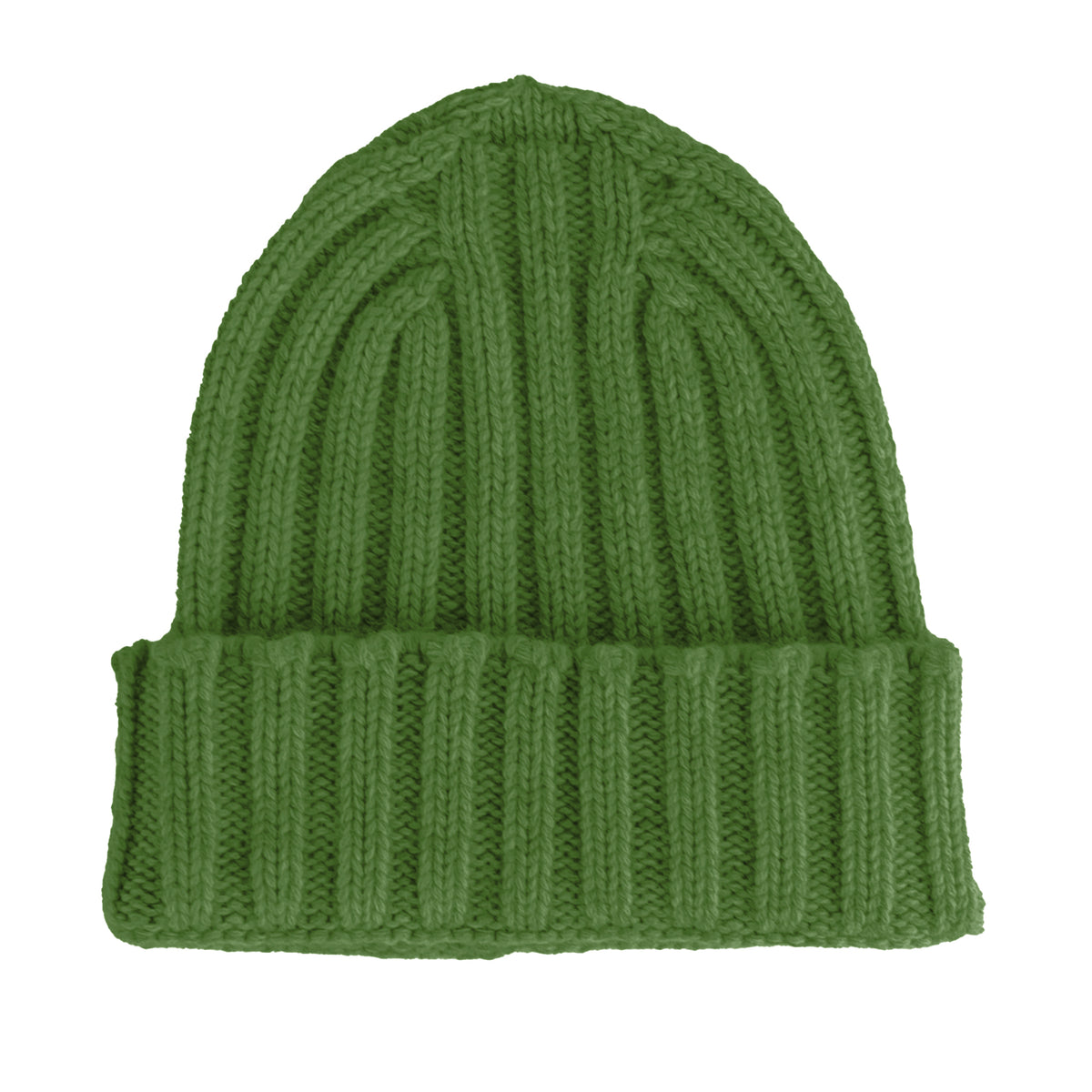 100% Cashmere Unisex Beanie Cashmere Green
