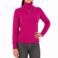 Emilio Romanelli Women Knit Cashmere Turtleneck Fuchsia