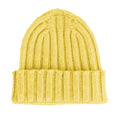 100% Cashmere Unisex Beanie Cashmere Yellow