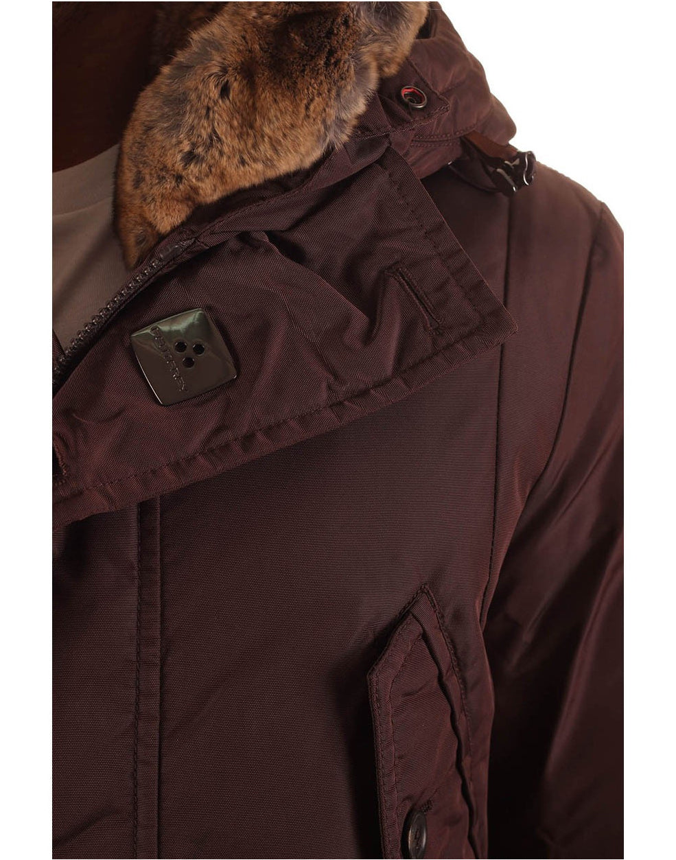 Peuterey Men Parka Hasselblad Oxford Fur Brown