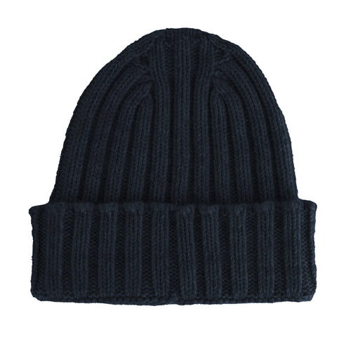 100% Cashmere Unisex Beanie Cashmere Blue
