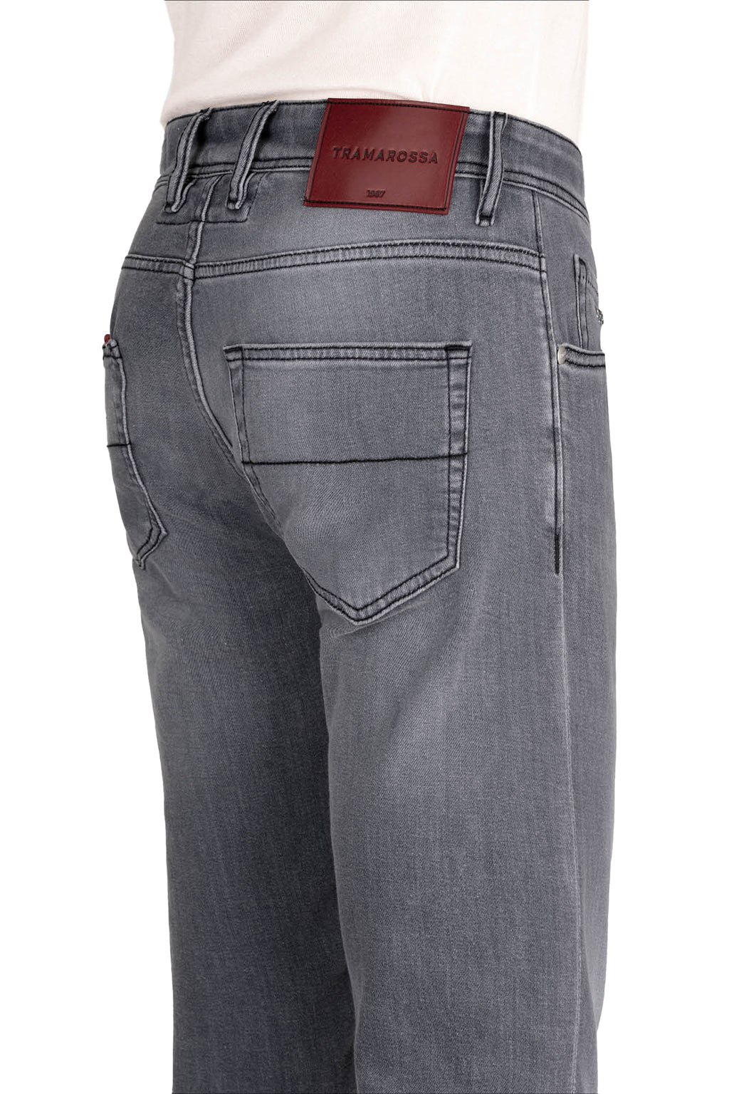 Tramarossa Men Distressed Jeans Grey