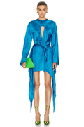 The Attico Women Dress Louie Capri Blue