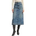 Patrizia Pepe Women Skirt Denim Blue