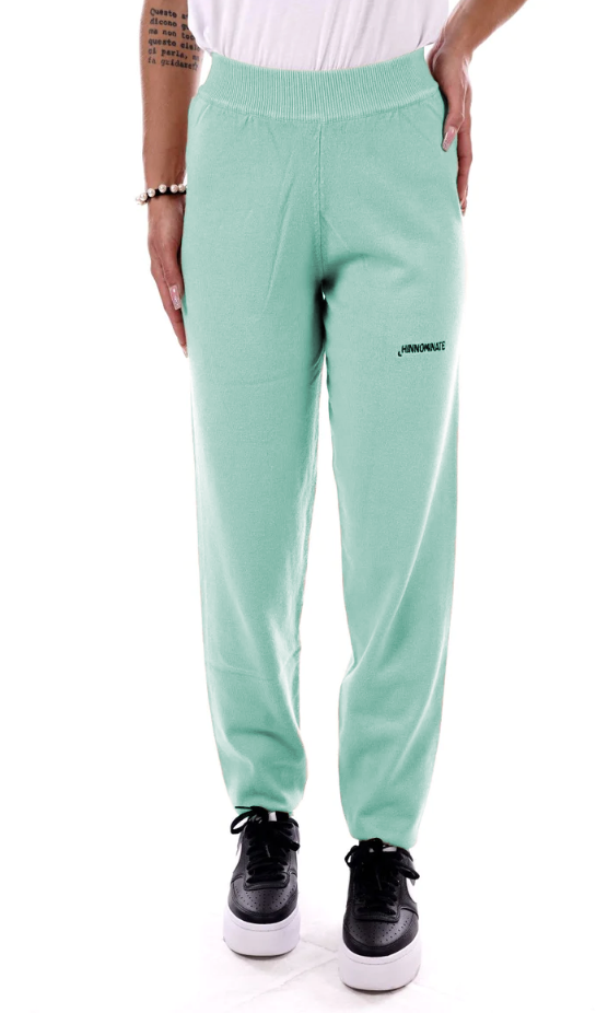 Hinnominate Women Trousers Knit Menta Green