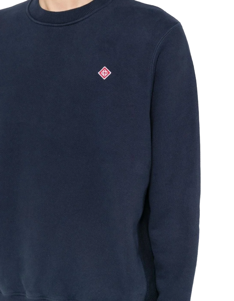 Casablanca Men Lounge Crew Sweatshirt Blue