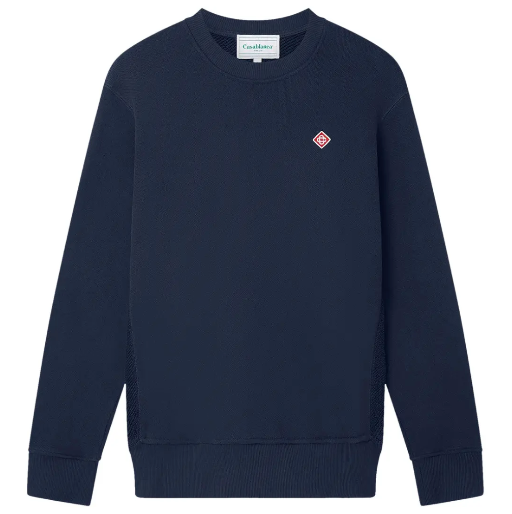 Casablanca Men Lounge Crew Sweatshirt Blue