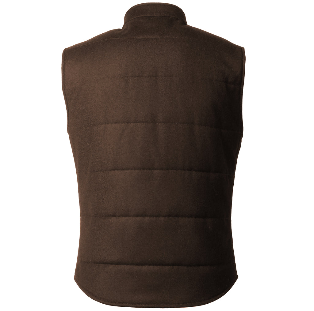 Loro Piana Fabric Men Vest Wool Cashmere Brown