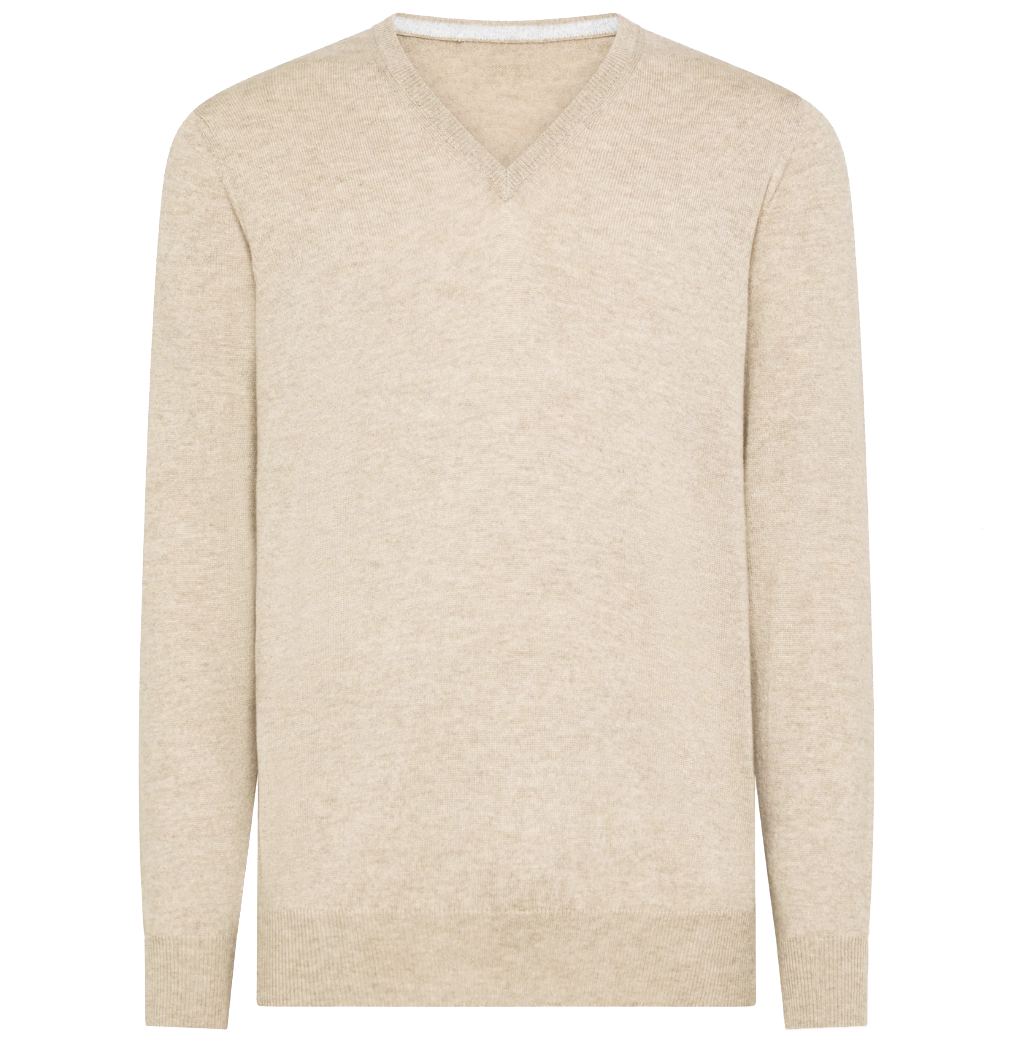 Emilio Romanelli Men Knit Gauge Beige