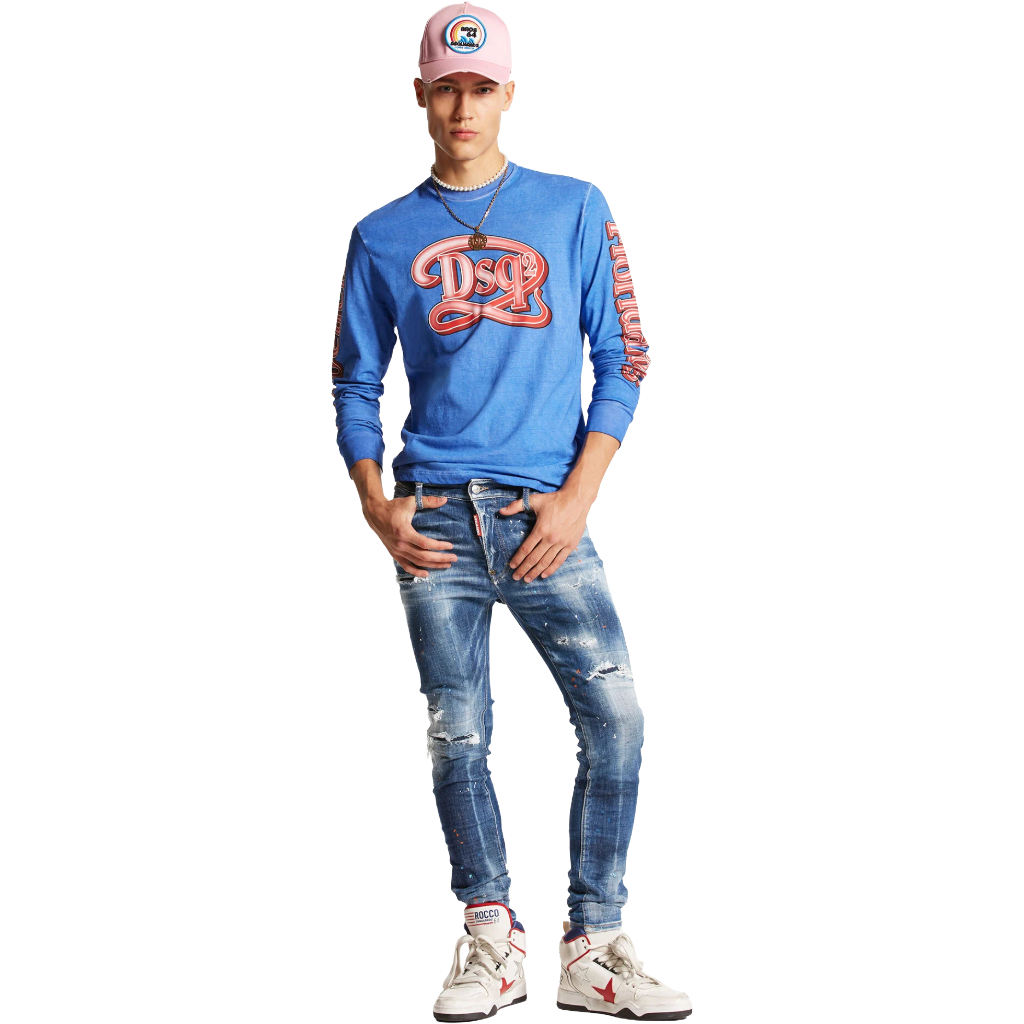 Dsquared2 Men Denim Super Twinky Jeans Blue