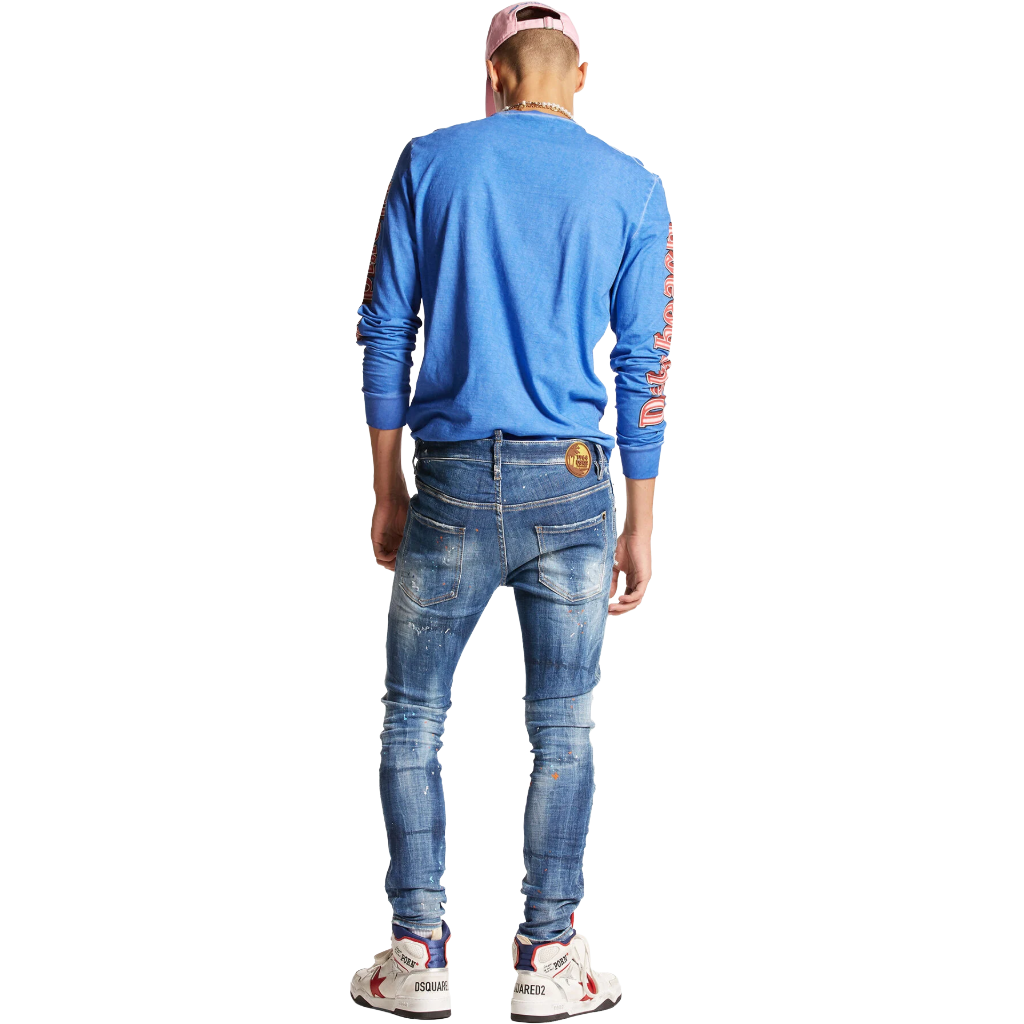 Dsquared2 Men Denim Super Twinky Jeans Blue