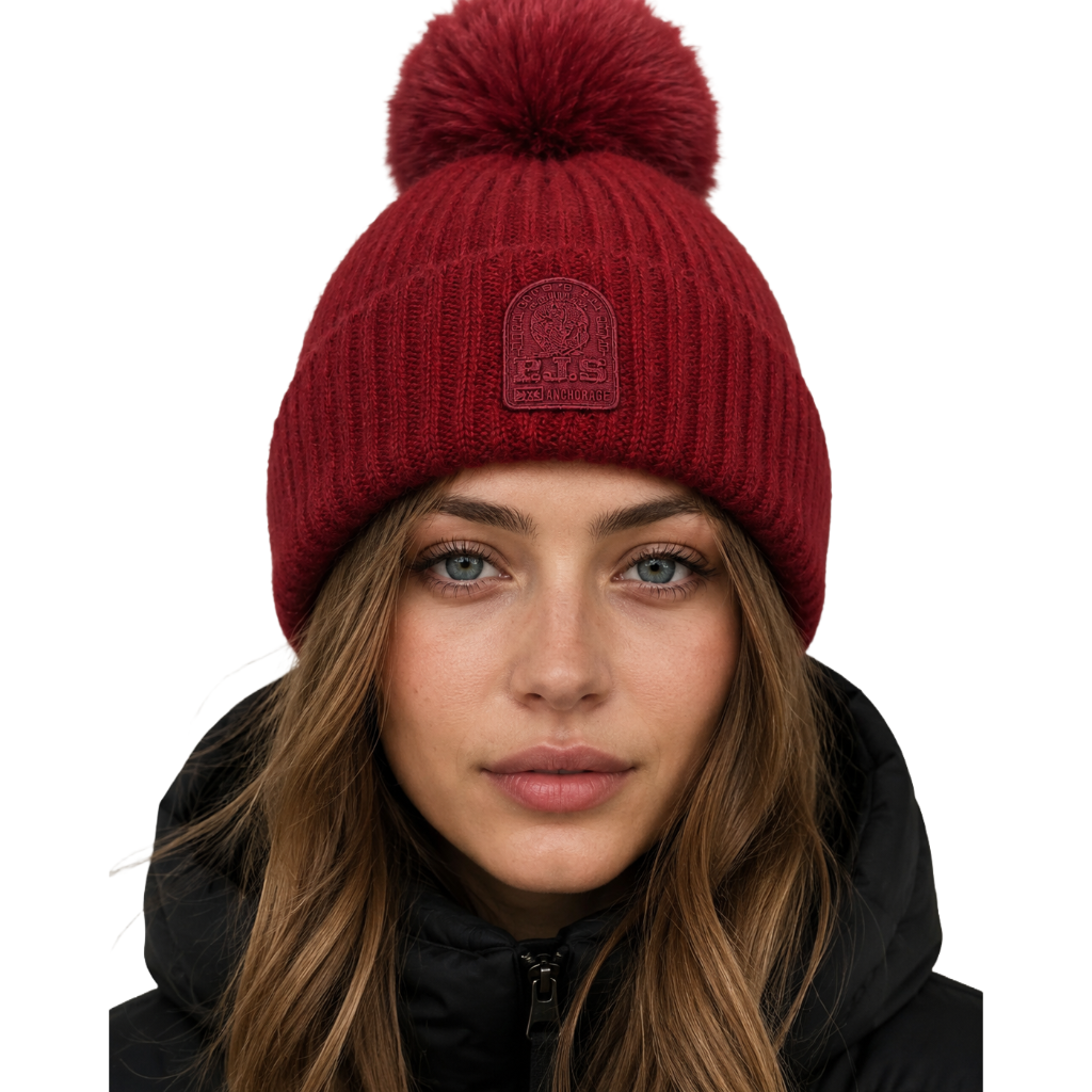 Parajumpers Unisex Beanie Alpaca Pom Red
