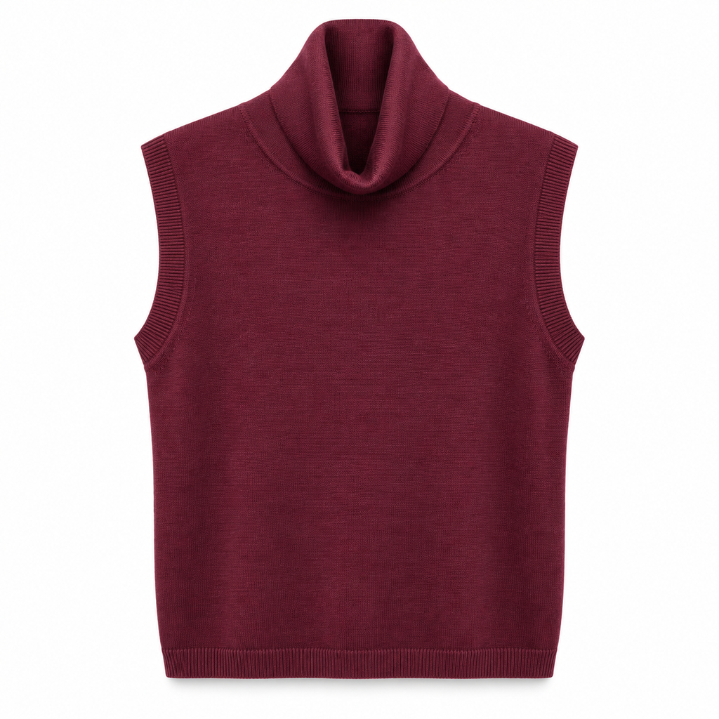 anna molinari Women Turtleneck Sleeveless Red