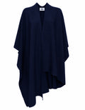 Alpha Studio Women Poncho Links Contemporary Sport Poncho Blue