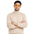 Emilio Romanelli Men Knit Turtleneck Gauge Beige