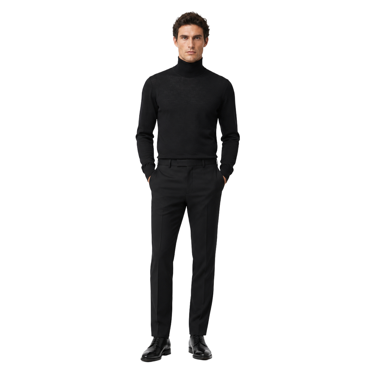 Alpha Studio Men Turtleneck Timeless Black