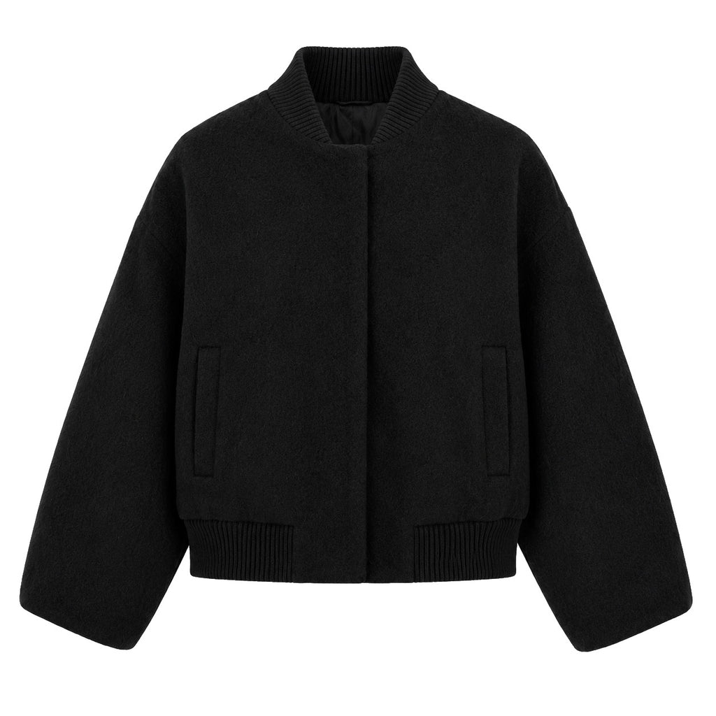 Loro Piana Fabric Women Bomber Black