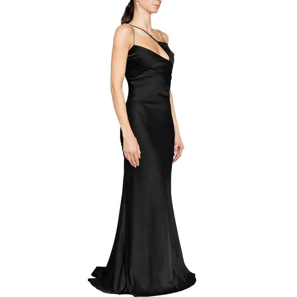 The Attico Women Dress Long Sleeveless Black