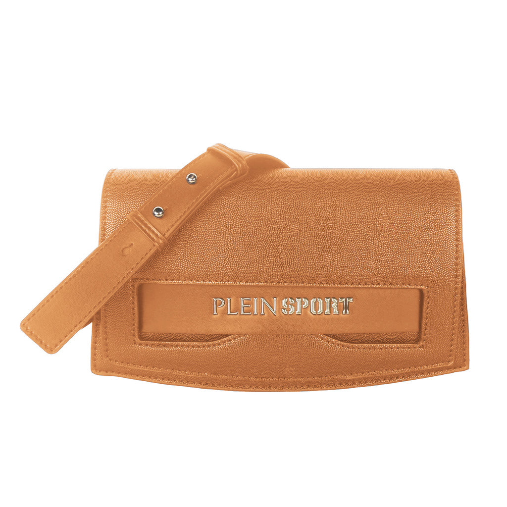 Plein Sport Women Small Flap Crossover Blake Crossbody Bags Brown