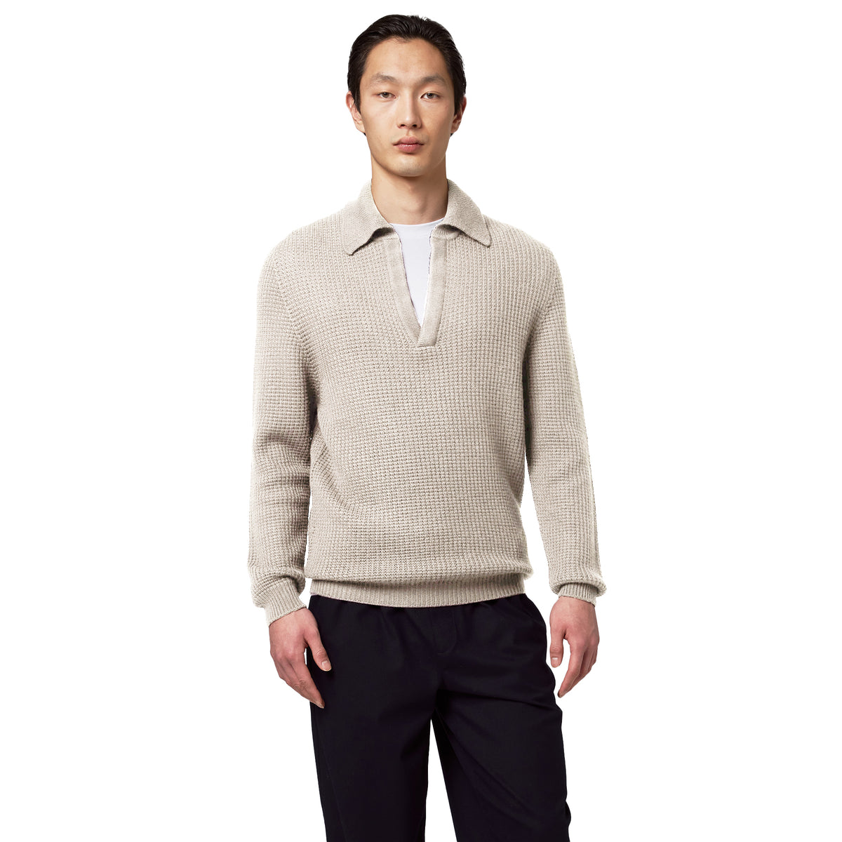 Alpha Studio Men Polo White
