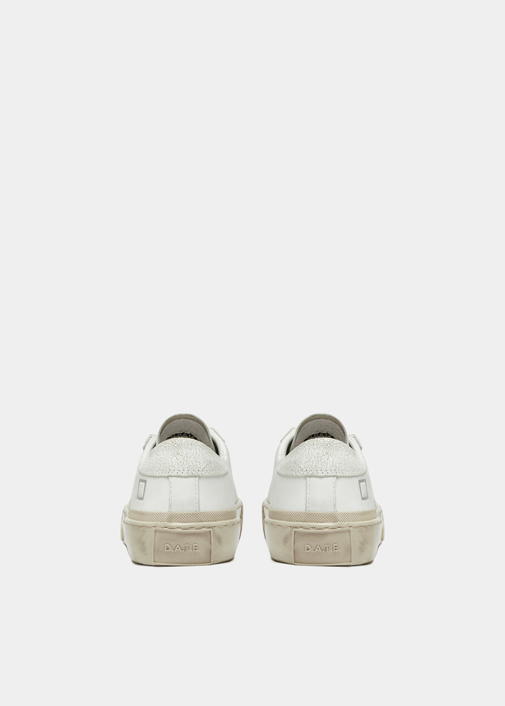 D.A.T.E. Men Hill Low Distressed Sneakers White