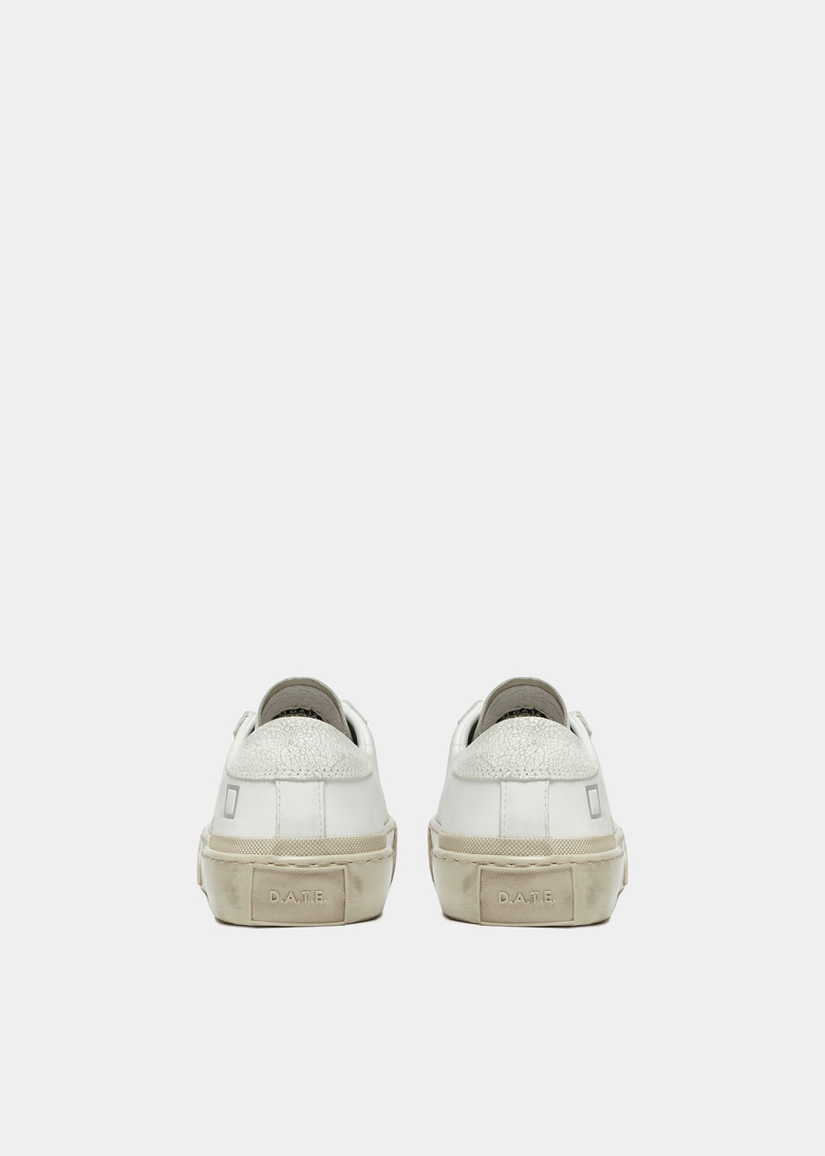 D.A.T.E. Men Hill Low Distressed Sneakers White