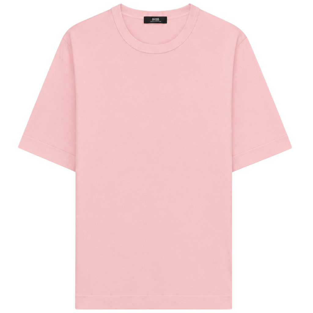 Alpha Studio Men T-Shirt Silk Cashmere Pink