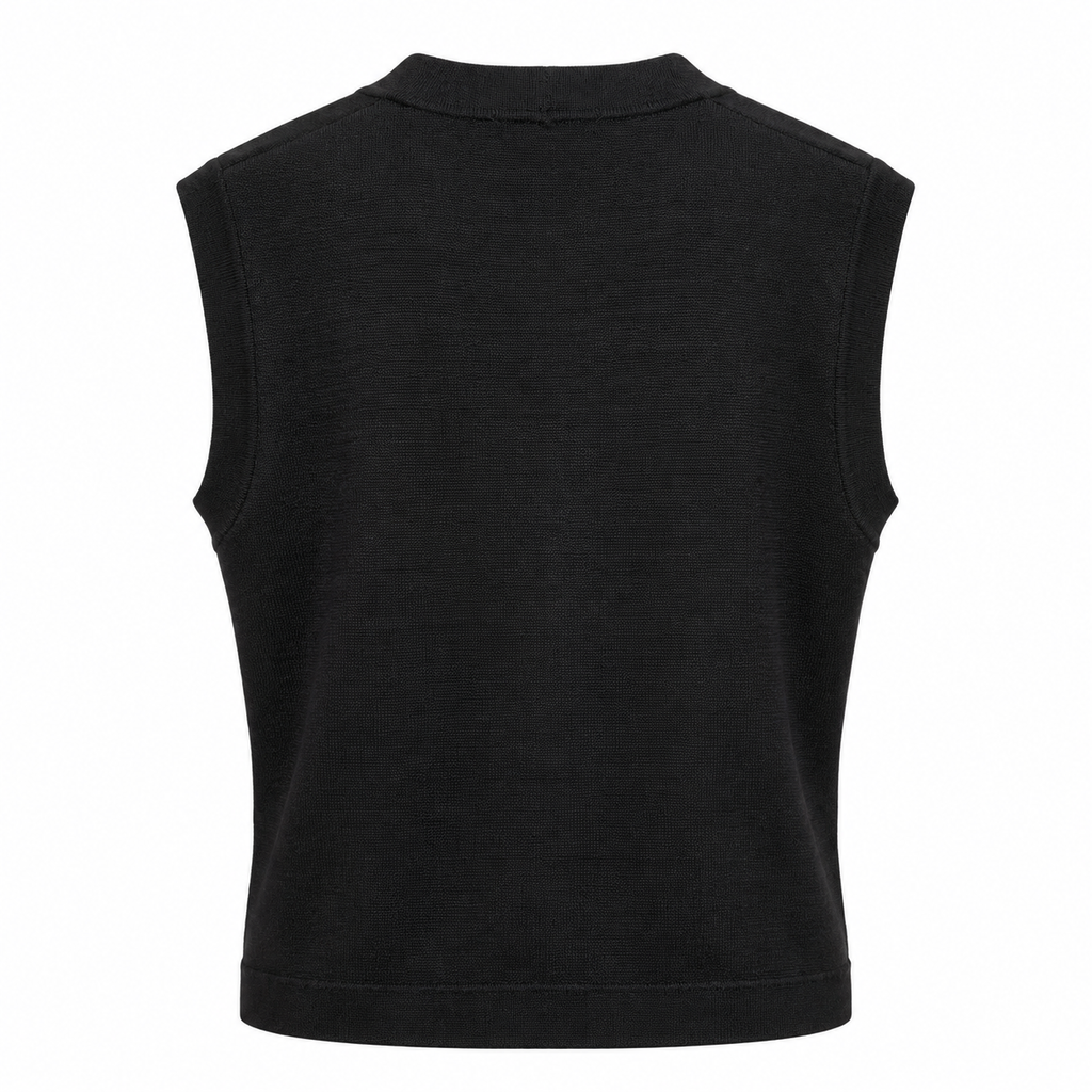 anna molinari Women Vest Punto Milano Black