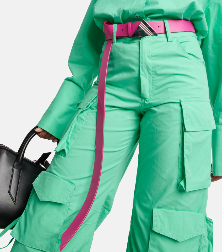 The Attico Women Belt Leather Fuxia Fuchsia