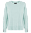 Alpha Studio Women Crew Neck seta-cashmere Sweaters Green