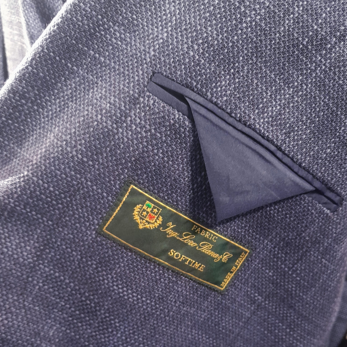 Loro Piana Fabric Men Jacket Double-Breasted Softime Blue