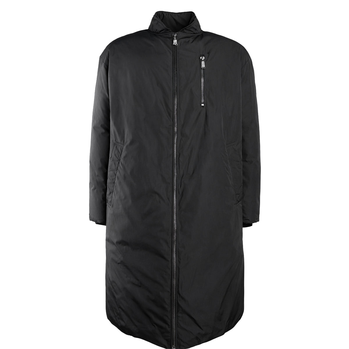 Add Men Long Bomber Down Padding Black