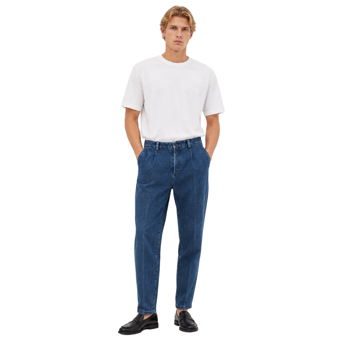 Dolce & Gabbana Men Trousers Denim Stretch Blue
