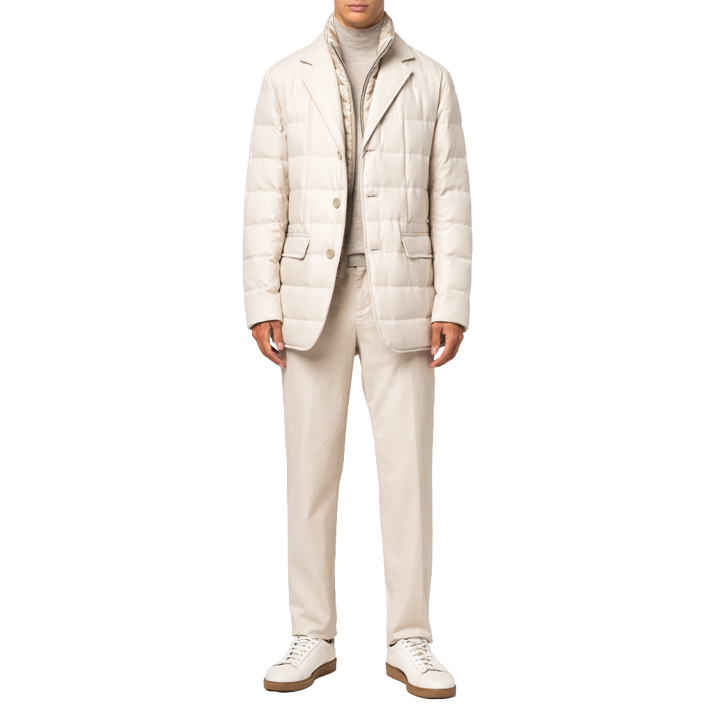 Herno Men Jacket Padded Beige