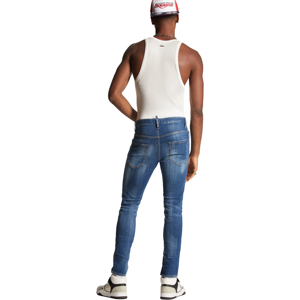 Dsquared2 Men Denim Skater Jean Blue