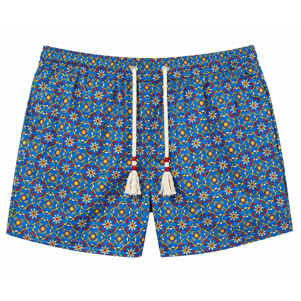 MC2 Saint Barth Men Swimsuit Micro Deco Multicolor