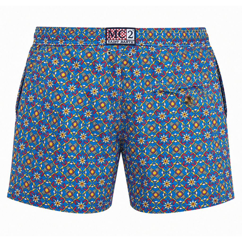 MC2 Saint Barth Men Swimsuit Micro Deco Multicolor