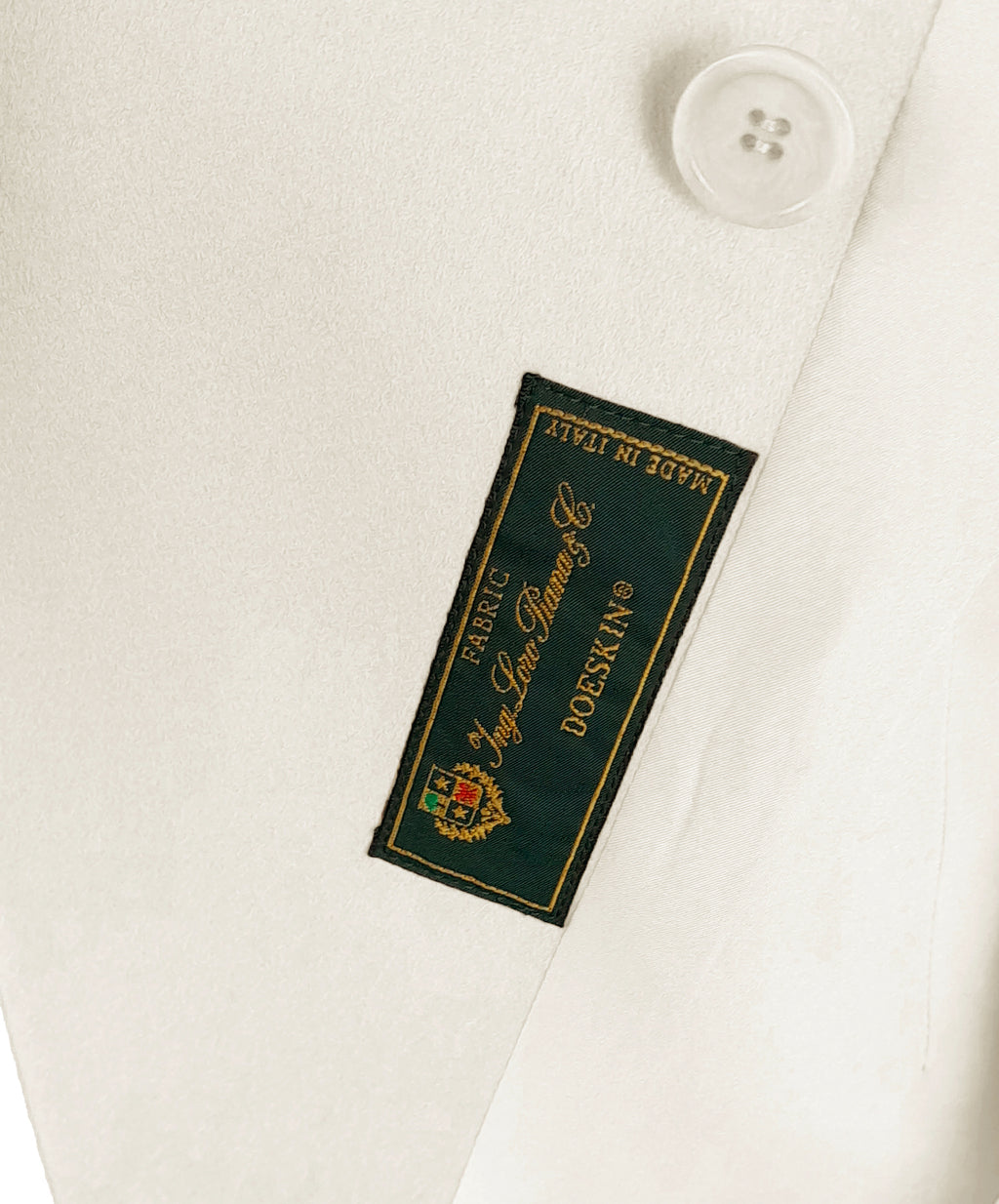 Loro Piana Fabric Women Jacket Double-Breasted Cream White