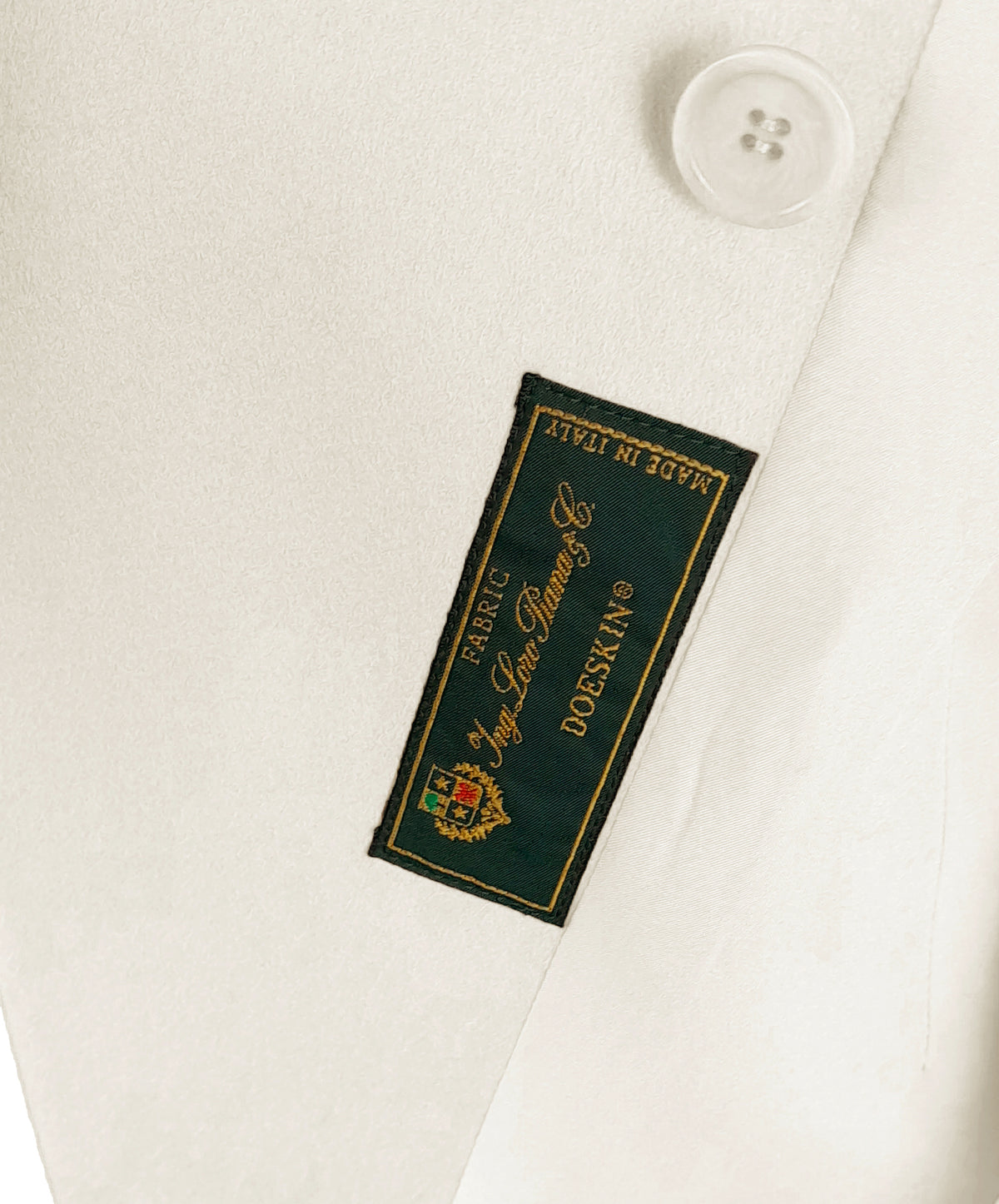 Loro Piana Fabric Women Jacket Double-Breasted Cream White