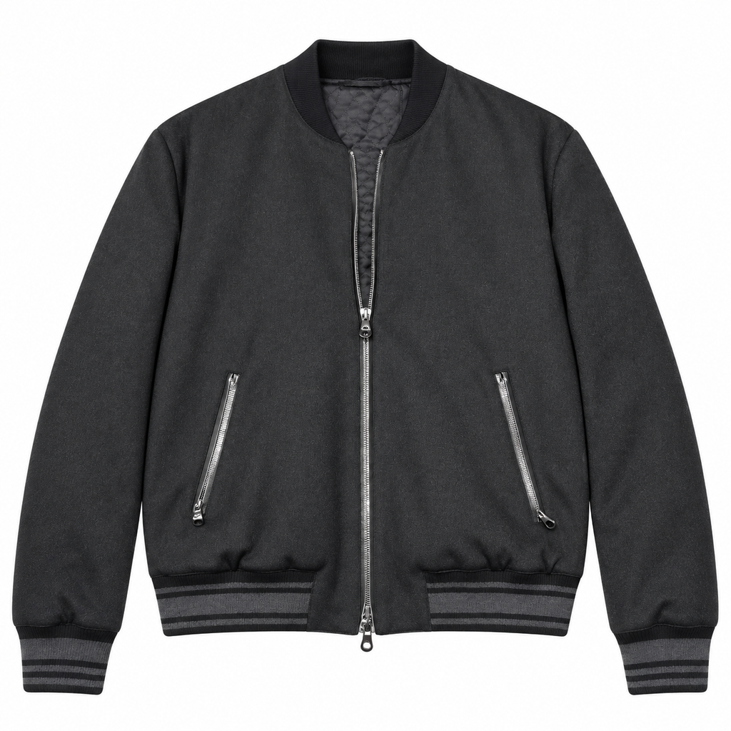 Dolce & Gabbana Men Jacket Bomber Cashmere Black