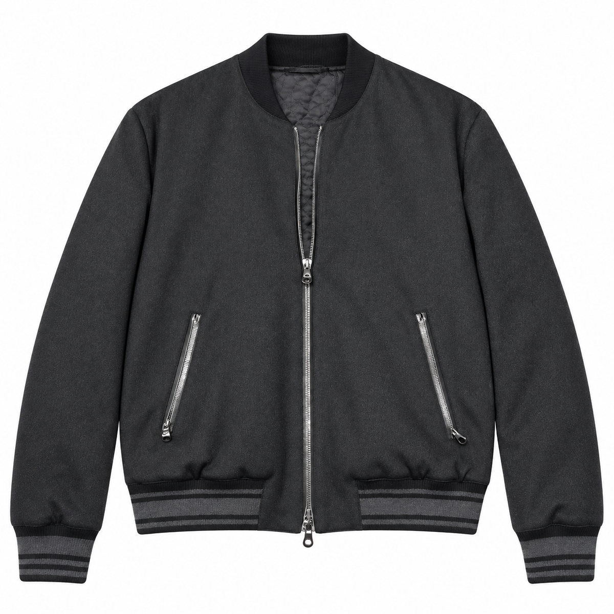 Dolce & Gabbana Men Jacket Bomber Cashmere Black