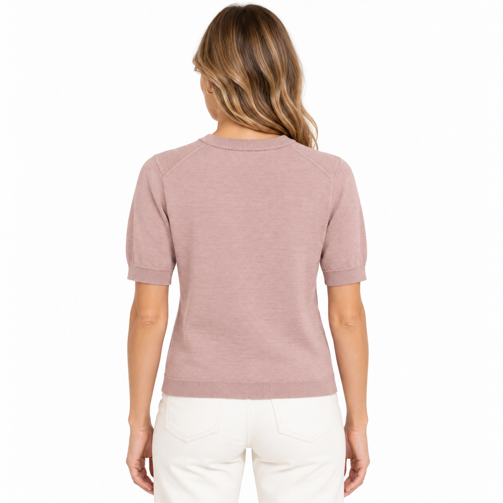 anna molinari Women T-Shirt Crew Neck Pink
