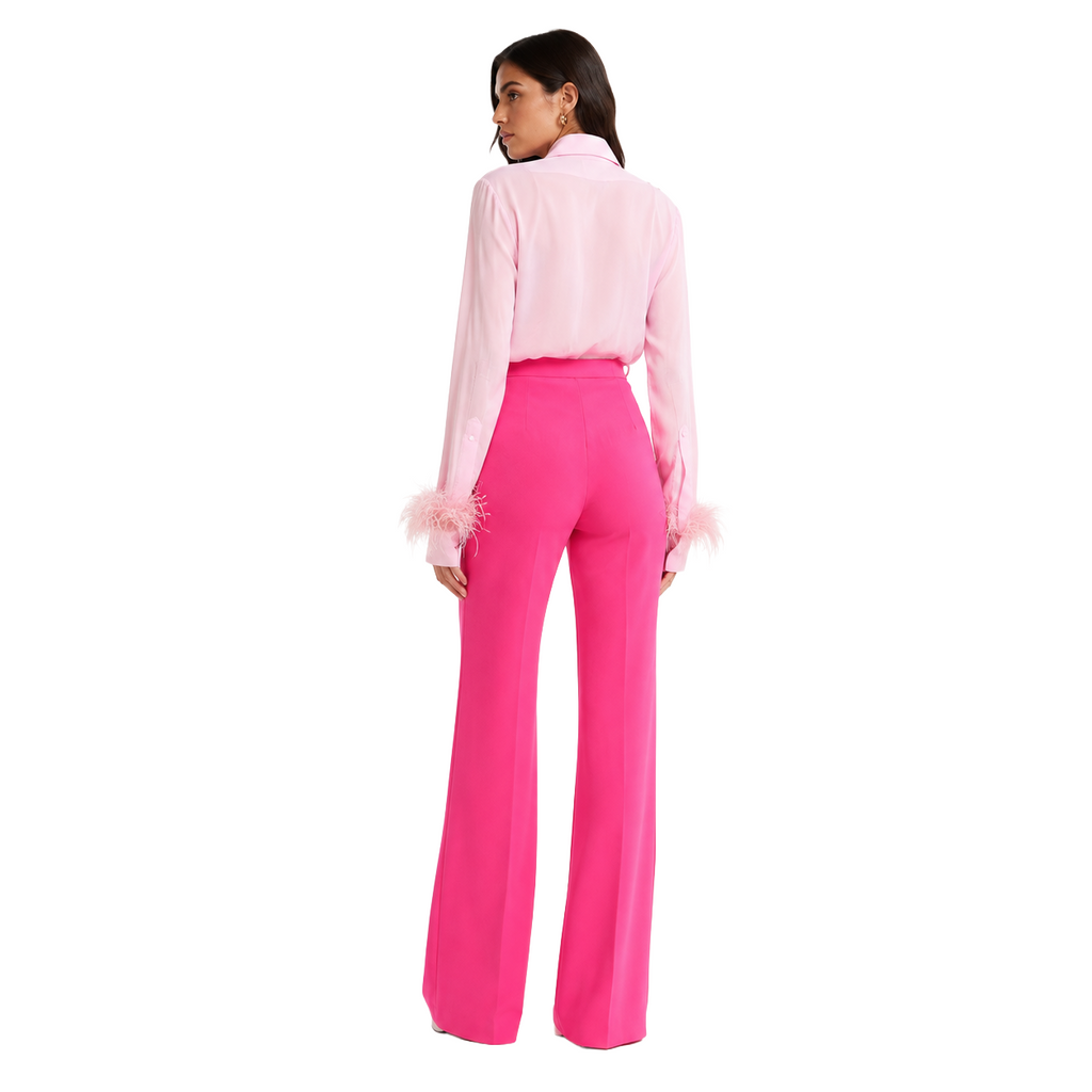 Pinko Women Trousers Hulka Fuchsia