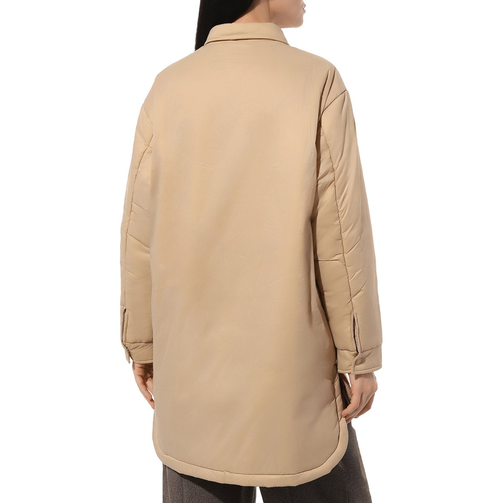 Hinnominate Women Jacket Shirt Beige