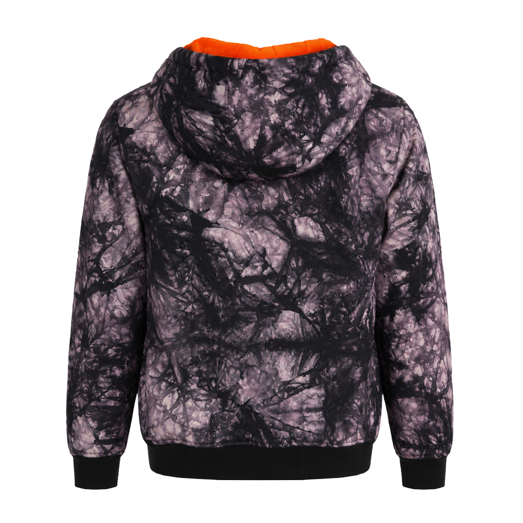 Moose knuckles Men Down Jacket Zip Hoo Tie Dye Black